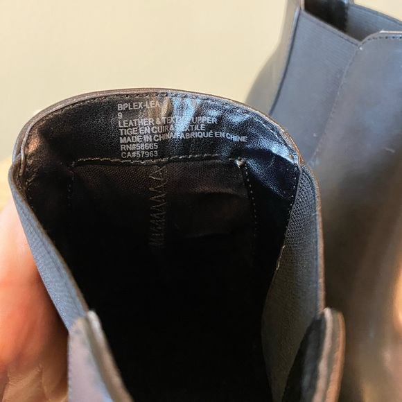 B.P. black leather & textile upper ankle boots - Picture 5 of 6